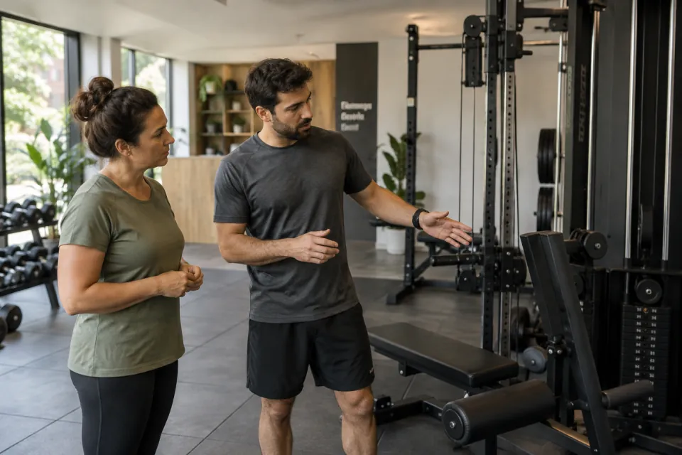 Cena ilustrativa do segmento de academias e personal trainers